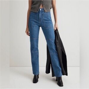 Madewell The 90s straight utility jean Blue size 28